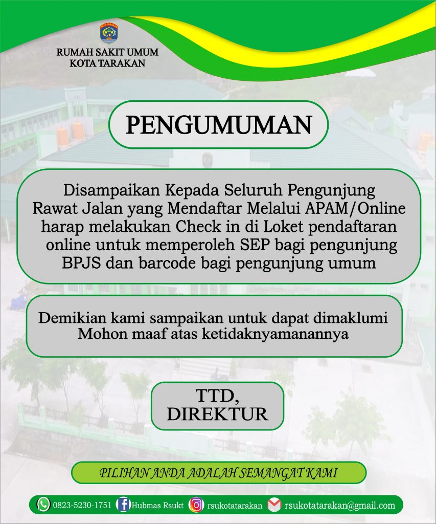 Pengumuman Aplikasi Apam Manis