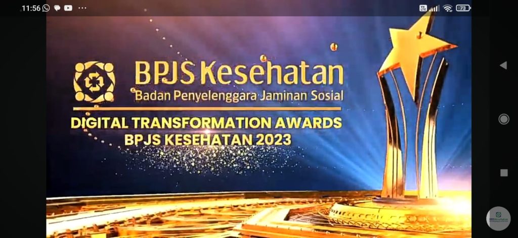 DIGITAL TRANSFORMATION AWARDS BPJS KESEHATAN KATEGORI PALING KOMITMEN DALAM MENGIMPLEMENTASIKAN TRANSFORMASI DIGITAL